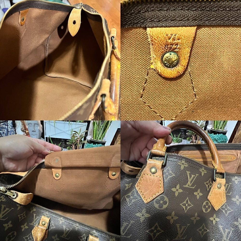LOUIS VUITTON SPEEDY 40 Vintage February “87 Made in France 100% authentic! gUC - Picture 6 of 12